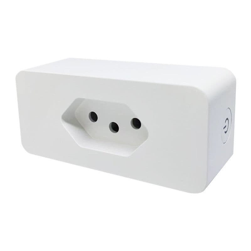 image-Tuya WiFi Smart Socket 16A Voice Timing Switch - Brazilian Socket