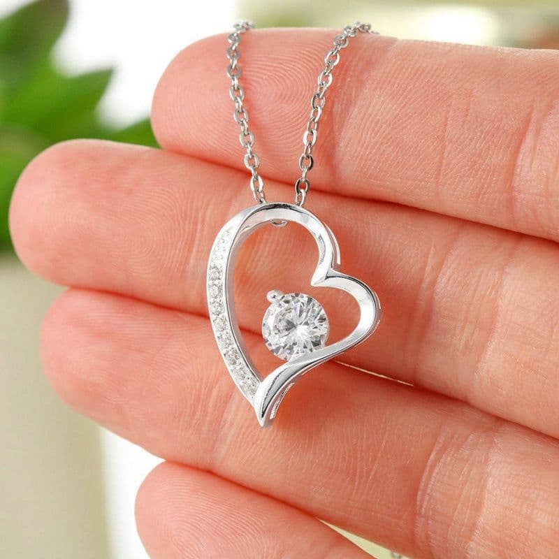 image-YYDDSSD Heart Necklace Silver - Daughter Gift