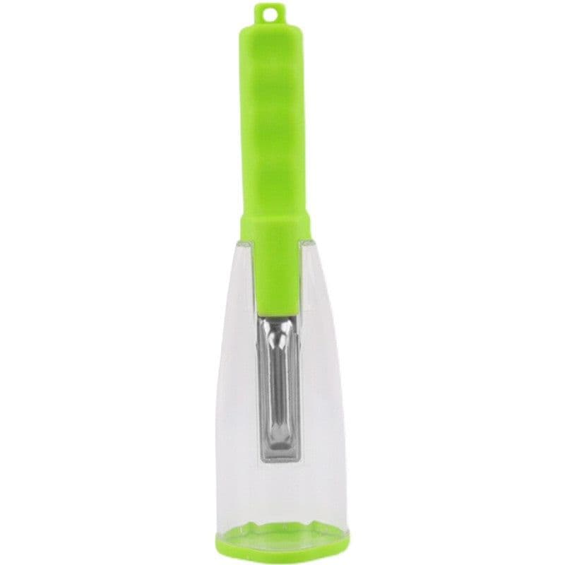 image-Stainless Steel Fruit Peeler Planer - Green