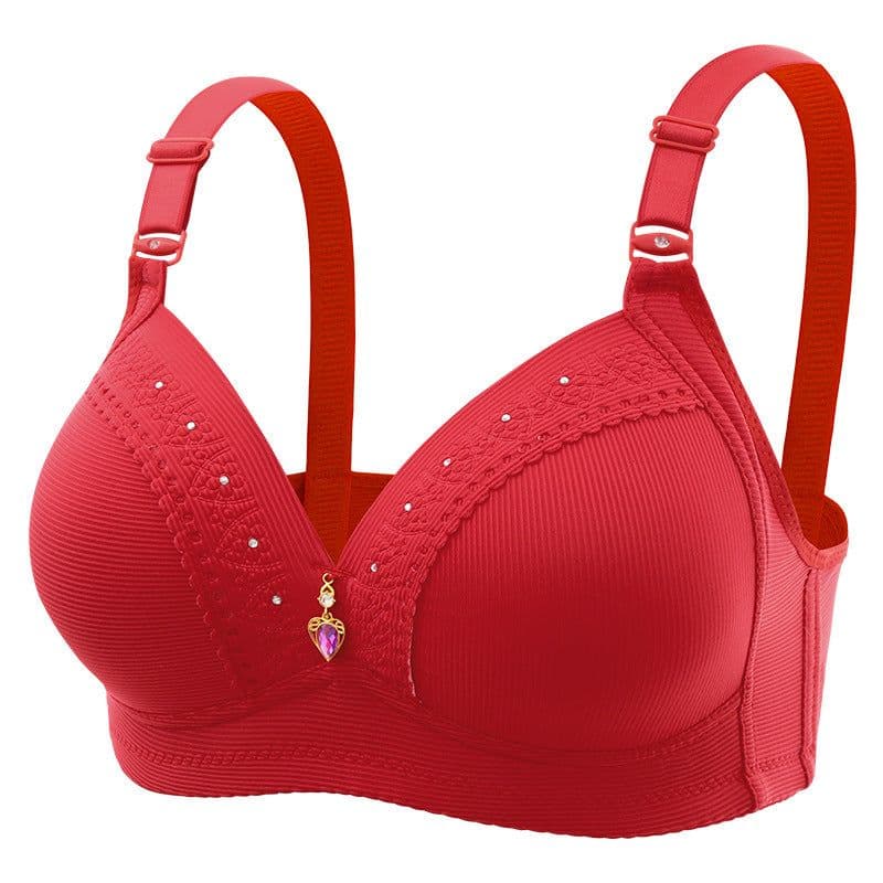 image-Women's Gathered Lift Bra - Milk Ash 36/80 3/4 Cup