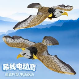 image-Street stall electric hanging wire flying eagle electric hovering bird electric parrot children's toy funny cat flying toy