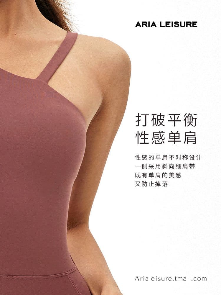 image-Hot sale in Europe and the United States new sexy beautiful back one-piece yoga suit showing buttocks quick-drying breathable fitness clothes buttocks one-piece suit for women