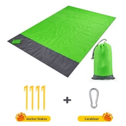 image-Portable Picnic Mat 200x210cm Waterproof Army Green