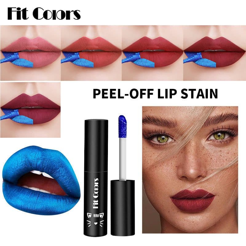 image-Fit Colors Tear Lip Glaze Matte Matte Surface Leaves Base Color Dye Lip Tear Lipstick Not Easy To Take Off Makeup Cross-border