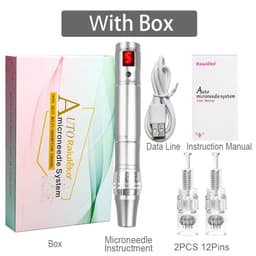 image-SKSONG AIi-299 Nano Microcrystalline Beauty Electric Microneedle Device - Matte Silver