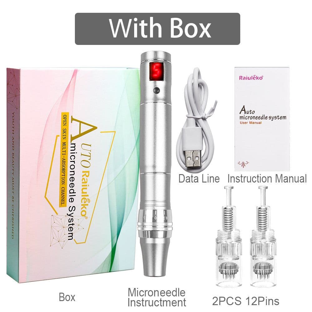 image-SKSONG AIi-299 Nano Microcrystalline Beauty Electric Microneedle Device - Matte Silver