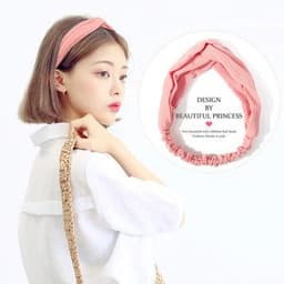 image-Korean spring and summer cross elastic headband chiffon silk headband ladies headband hair accessories sports face wash headwear wholesale
