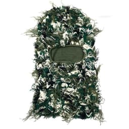 image-Camouflage Knitted Balaclava Hat - Polyester Coffee
