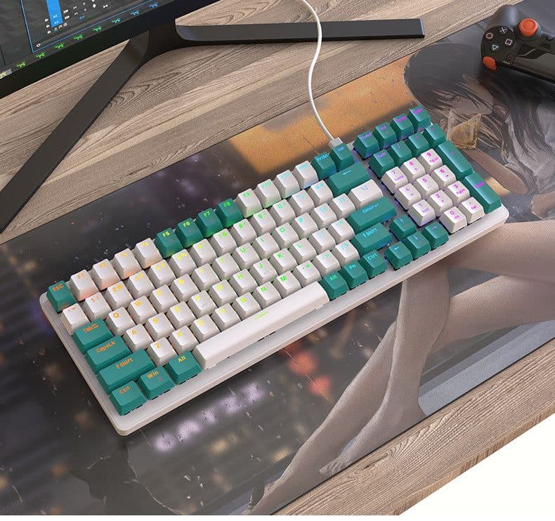 image-Free Wolf K3 Mechanical Gaming Keyboard 100 Keys