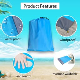 image-Beach Mat Waterproof Ultra-Thin Portable Picnic Ground Cloth