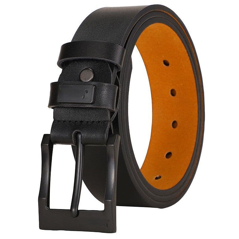image-New belt men's wholesale imitation leather casual belt men's manufacturers make all-match belts PU leather pants belt on behalf of
