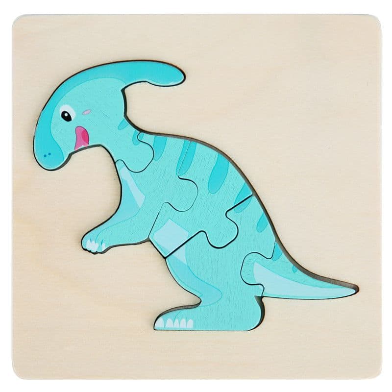 image-Wooden Geometric Puzzle Blocks - Ages 1-3
