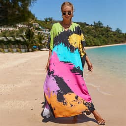 image-LH621 European and American beach blouse cotton skirt