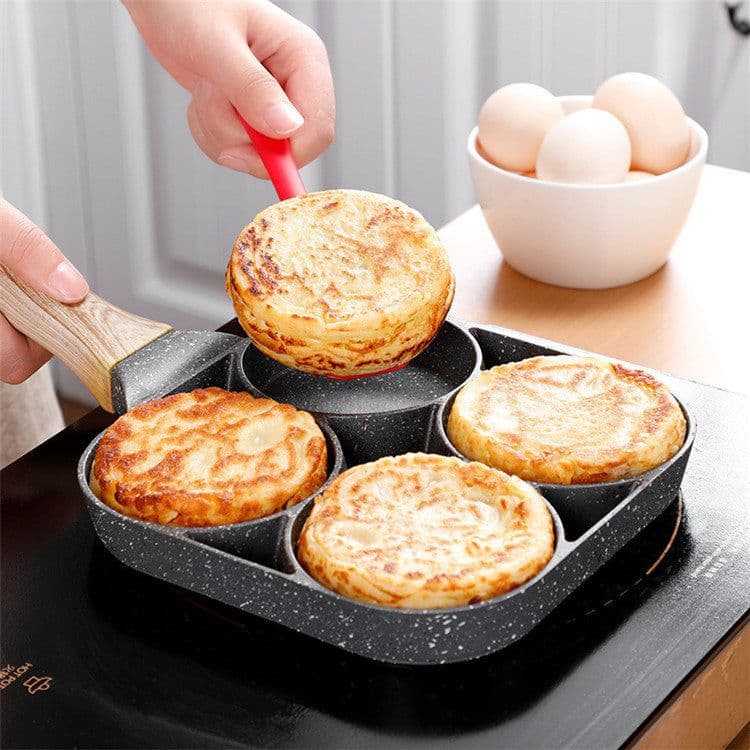 image-Maifan Stone Non-stick Four-Hole Omelette Pan - Korean Style