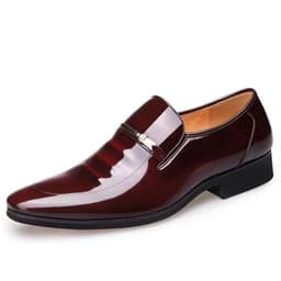 image-Men's Leather Shoes Pointed Toe Business Casual