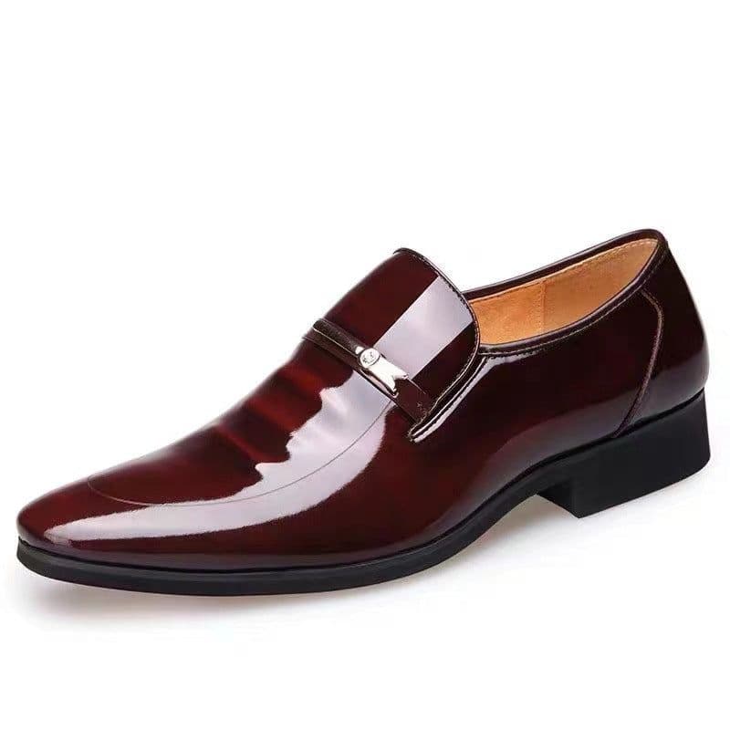 image-Men's Leather Shoes Pointed Toe Business Casual
