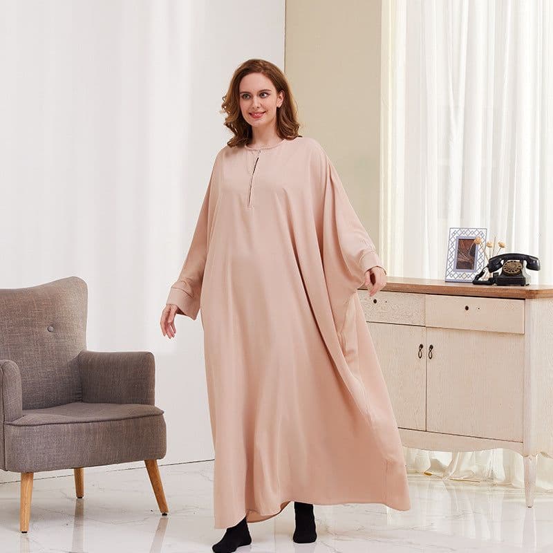 image-Xueguo Muslim Dress - Blue Swing Long Sleeve