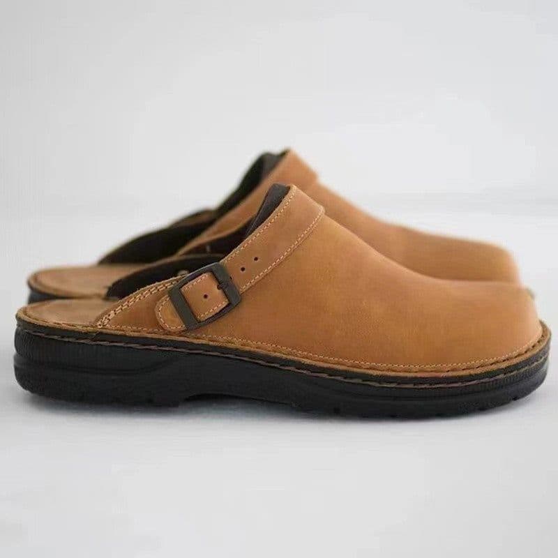 image-Lexi Men's Cork Sandals - Brown Size 48