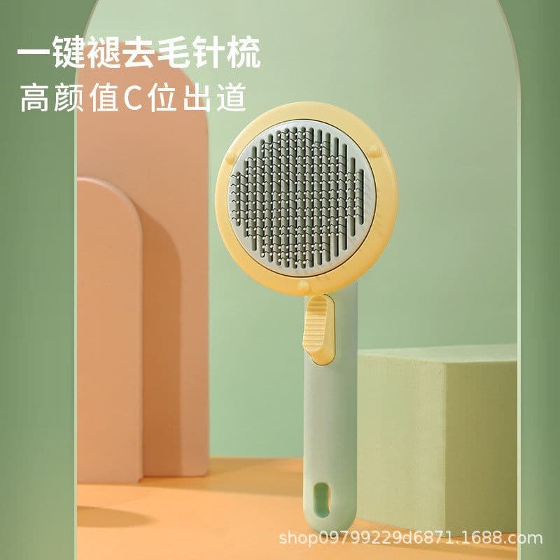 image-Dog Hair Comb Brush - Self-Cleaning One-Key