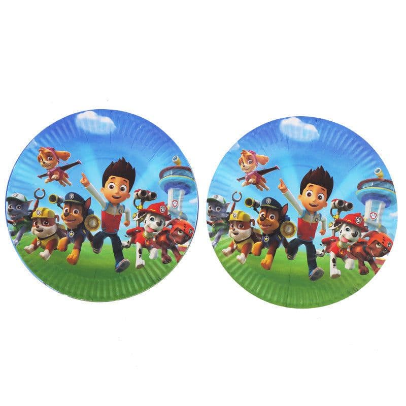 image-Kids Paper Cups & Plates - Dog Party Supplies 16 Set