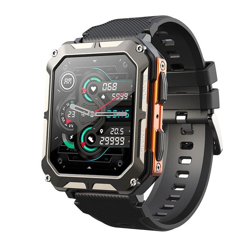 image-C20PRO Bluetooth Smart Watch - Heart Rate Monitor, Sports, Orange