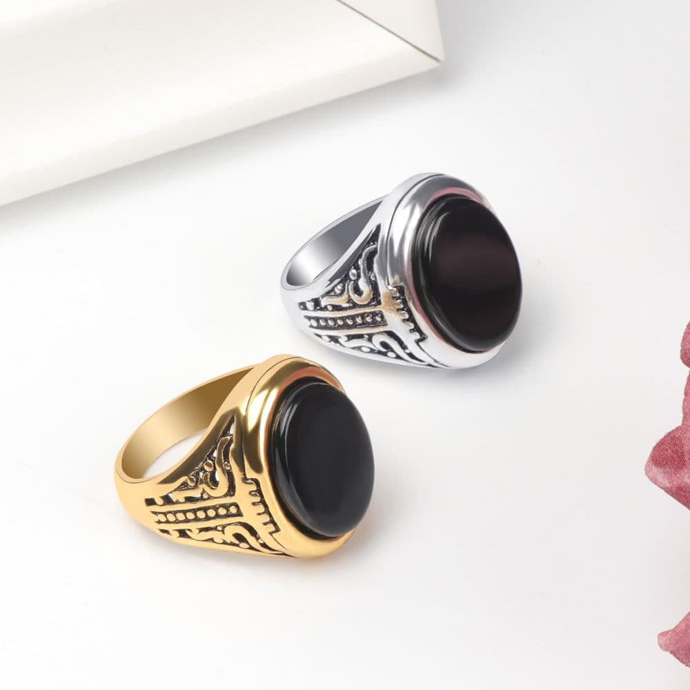 image-Men's Retro Ring - Domineering Personality Style