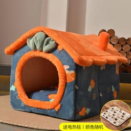 image-Dog kennel, winter warm dog house, universal for all seasons, small dog Teddy, removable and washable cat kennel, dog house, pet dog supplies