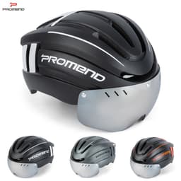 image-PROMEND Magnetic Bike Helmet - Titanium Gray L USB