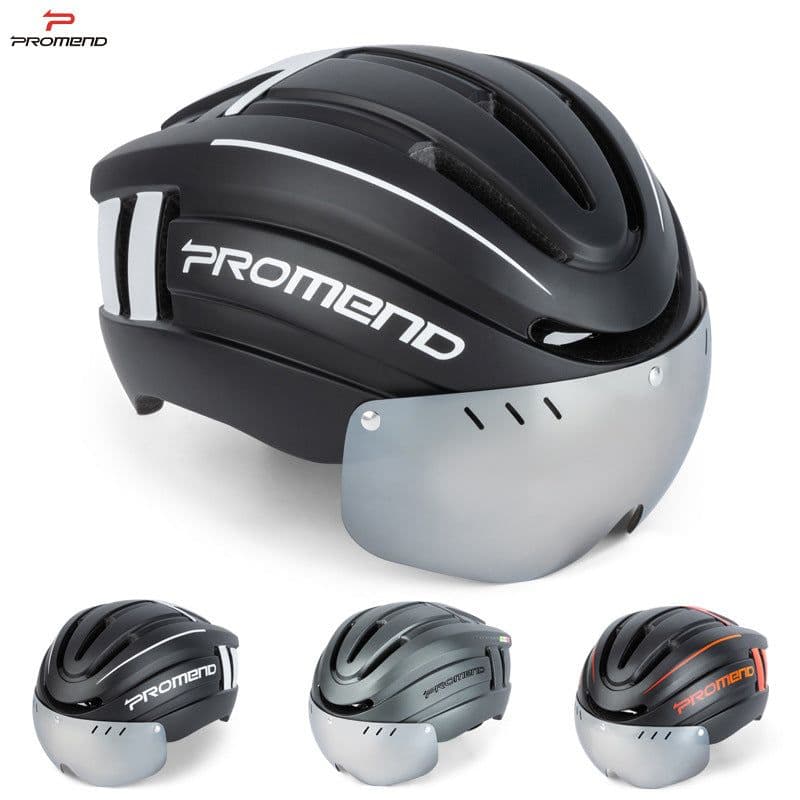 image-PROMEND Magnetic Bike Helmet - Titanium Gray L USB