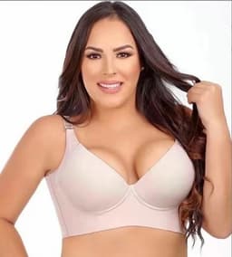 image-Nylon Bra 3/4 Cup Black Size 50 - Fixed Straps