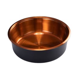 image-Large Capacity Stainless Steel Dog Bowl with Neck Guard
