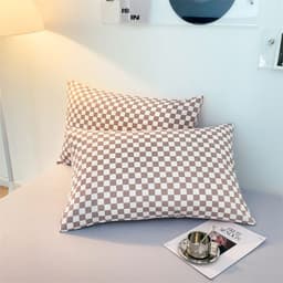 image-Modern Simple Cartoon Pillow Cover Cotton Pair