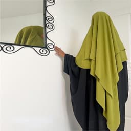 image-Ladies Turban Hijab - Khaki Middle East Ethnic Shawl (65 characters)