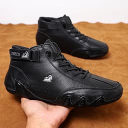 image-Cross-border popular independent station men's shoes high-top men's casual shoes shoes Dr. Ram first layer leather Martin boots men