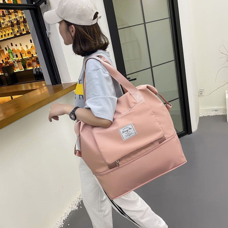 image-Sports Shoulder Bag Wet Dry Separation 36-55L Sky Blue