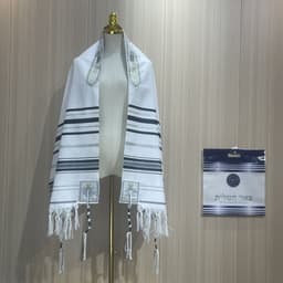 image-Arabian Scarf Shawl - Navy Blue Gold 50x180cm Polyester