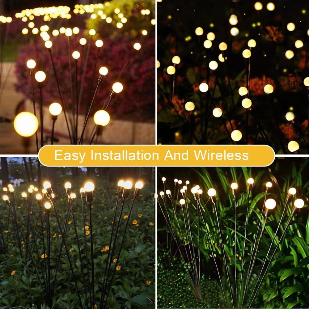 image-Cross-border solar lawn lamp garden lamp LED wind-driven firefly ground plug lamp garden decoration festival lamp swing