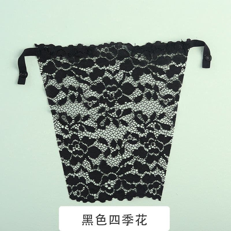 image-Lace Bralette Triangle Cup - White Anti-Light
