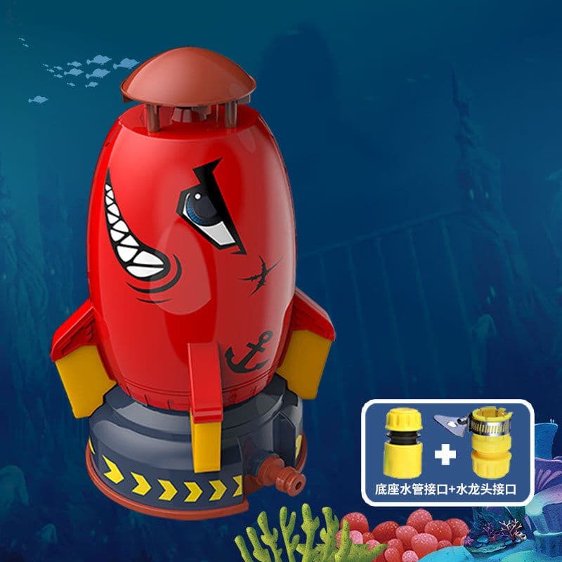 image-Water Spray Rocket Toy - Outdoor Sprinkler