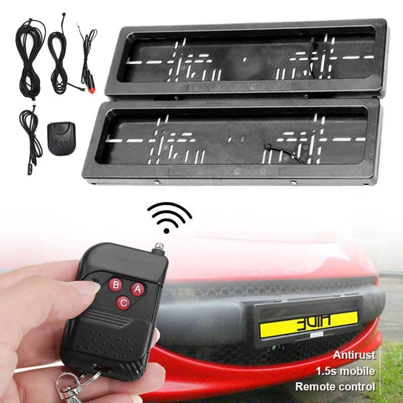 image-European Standard Front And Rear Double Plate License Frame Roller Shutter Cover