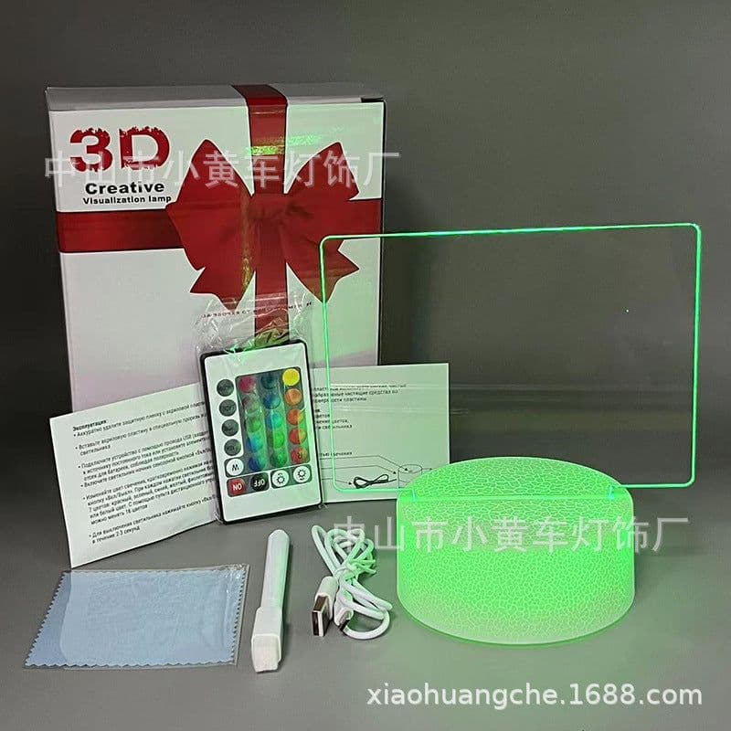 image-16-Color Remote USB 3D Night Light Erasable Graffiti Board Lamp 12*15