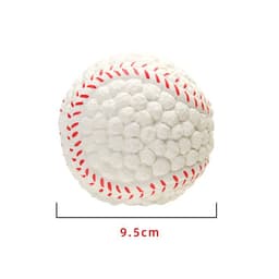 image-EETOYS Latex Rugby Tennis Dog Toy - Melon Large Sound Ball Pet