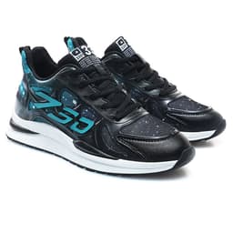 image-Men's Sports Casual Shoes Size 46 Black Breathable