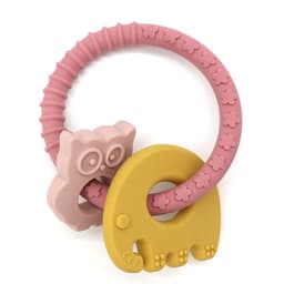 image-Milek Baby Teether Bracelet - Beech Wood Silicone