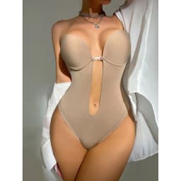 image-Chang Lizi Molded Cup Bra 3/4 - Dark Brown 3XL