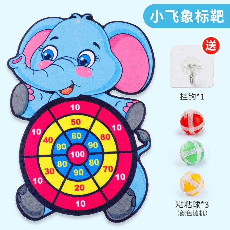 image-Children's Darts Target - Indoor/Outdoor Sticky Ball Game, Little Squirrel