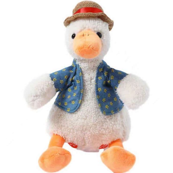 image-Manufacturers in stock Internet celebrity sand sculptures repeating ducks learn tongues, people record, sing, creative gifts, plush toys wholesale