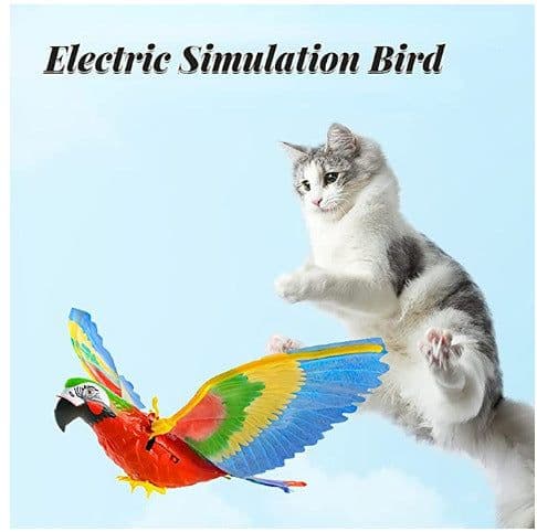 image-Street stall electric hanging wire flying eagle electric hovering bird electric parrot children's toy funny cat flying toy