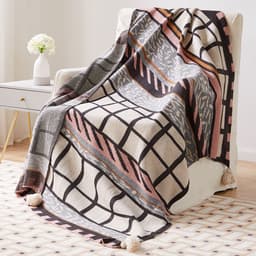 image-Meizuo Wool Blanket Bohemian Geometric 150x200cm