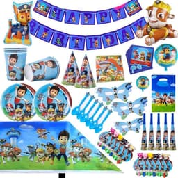image-Kids Paper Cups & Plates - Dog Party Supplies 16 Set